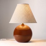 Vaelune Modern Glass Cone Table Lamp