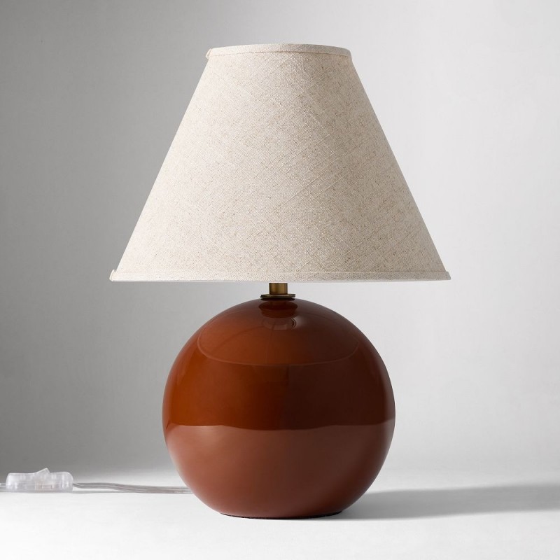 Vaelune Modern Glass Cone Table Lamp