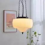 Jovianth French Cream Flower Single Pendant Light