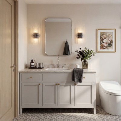 Vovizy Farmhouse Double Mallory Crystal Sconce