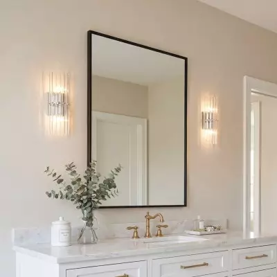 Vovizy Farmhouse Double Mallory Crystal Sconce