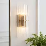 Vovizy Farmhouse Double Mallory Crystal Sconce
