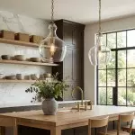 Yates Industrial Clear Glass Pendant Light