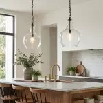 Yates Industrial Clear Glass Pendant Light