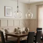 Yates Industrial Clear Glass Pendant Light