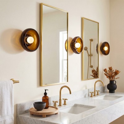 Vega Retro Bowl Shade Wall Sconce