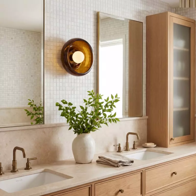 Vega Retro Bowl Shade Wall Sconce