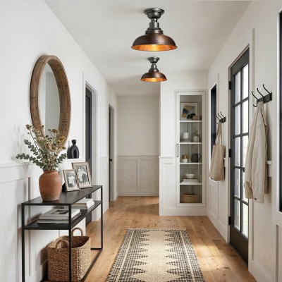 Creed Classic Industrial Metal Dome Ceiling Light