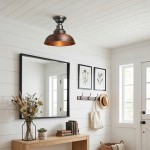 Creed Classic Industrial Metal Dome Ceiling Light