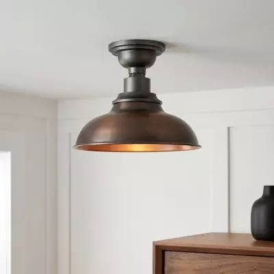 Creed Classic Industrial Metal Dome Ceiling Light