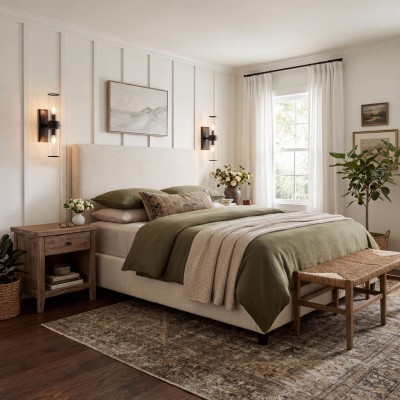 Cora Farmhouse Hammered Glass Double Tube Sconce