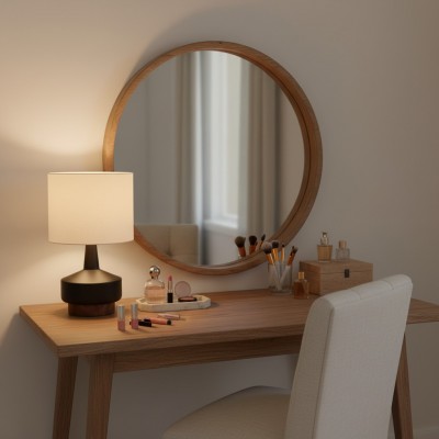 Arden Modern Wood & Ceramic Table Lamp