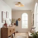 Cynthia Modern Glass Flush Mount Ceiling Light