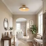 Cynthia Modern Glass Flush Mount Ceiling Light