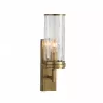 Ira Farmhouse Cylinder Hammered Glass Sconce