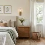 Ira Farmhouse Cylinder Hammered Glass Sconce