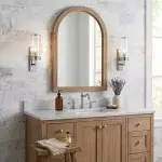 Ira Farmhouse Cylinder Hammered Glass Sconce