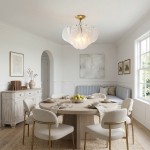 Pelagia Modern Textured Glass Flush Mount Ceiling Light