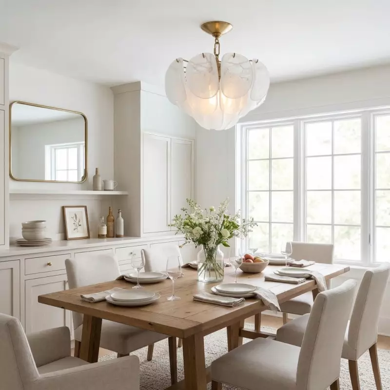 Pelagia Modern Textured Glass Flush Mount Ceiling Light