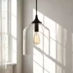 Palak Minimalist Handmade Glass Shade Pendant Light
