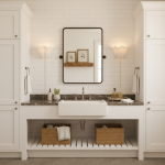 Charlotte Farmhouse Ivory Linen Scalloped Sconce