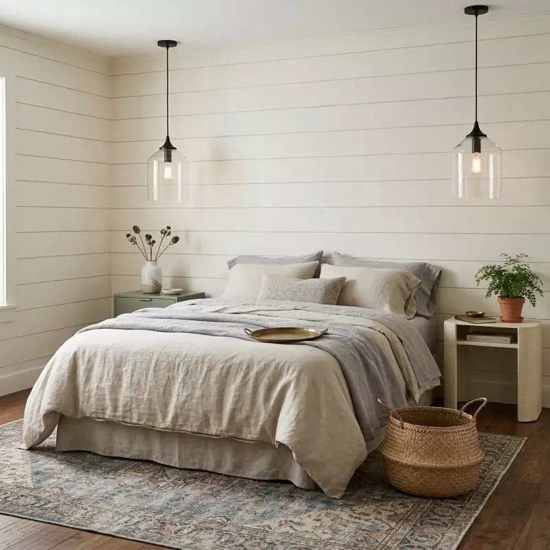 Declan Modern Bell Shaped Glass Pendant Light