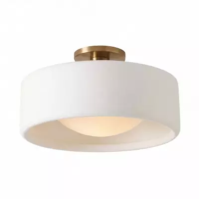 Aura Modern Porcelain Flush Mount Ceiling Light