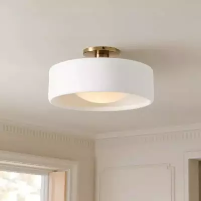 Aura Modern Porcelain Flush Mount Ceiling Light