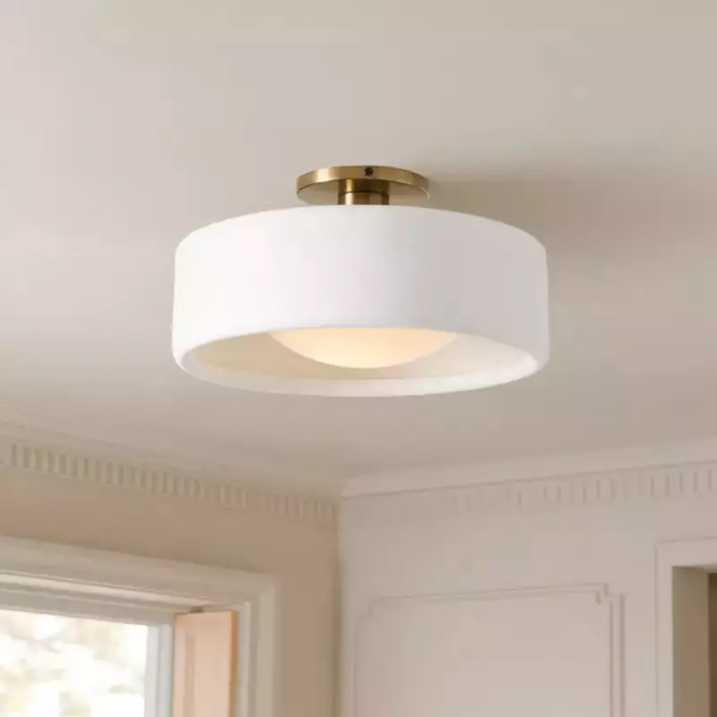 Aura Modern Porcelain Flush Mount Ceiling Light