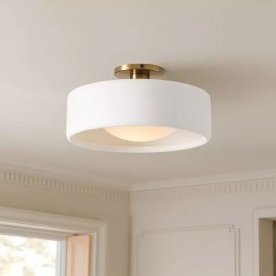 Aura Modern Porcelain Flush Mount Ceiling Light