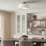 Aura Modern Porcelain Flush Mount Ceiling Light