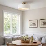 Aura Modern Porcelain Flush Mount Ceiling Light