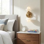 Brianna Farmhouse Alabaster Double Globe Sconce