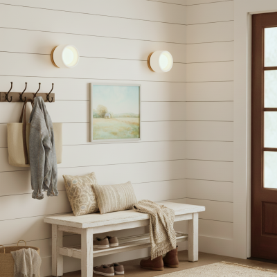 Aura Modern Porcelain Sconce