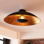 Modern Black-Golden Ceiling Light