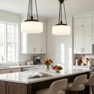 Dara Farmhouse Glass Globe Pendant Light