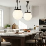 Dara Farmhouse Glass Globe Pendant Light