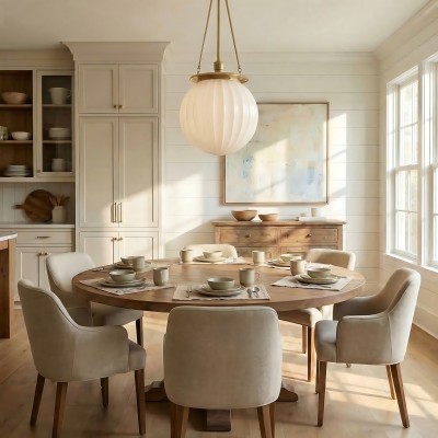 Dara Farmhouse Glass Globe Pendant Light