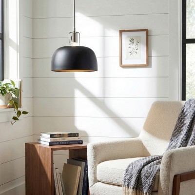 Frey Mid Century Metal Dome Pendant Light