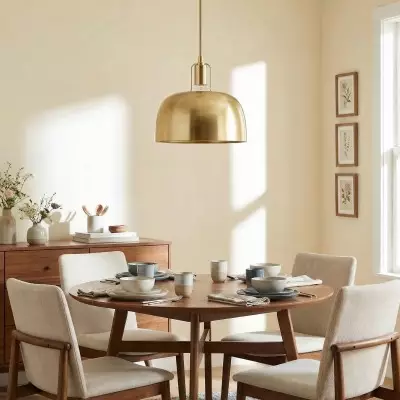 Frey Mid Century Metal Dome Pendant Light