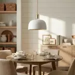 Frey Mid Century Metal Dome Pendant Light