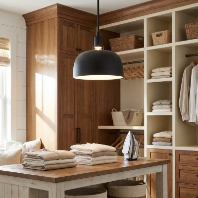 Frey Mid Century Metal Dome Pendant Light