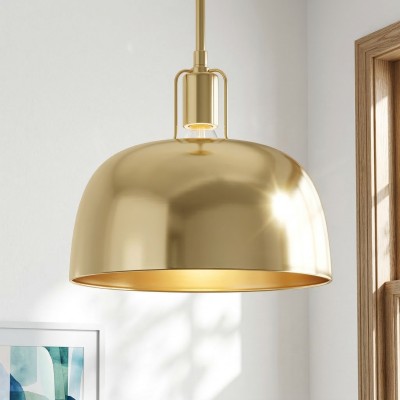 Frey Mid Century Metal Dome Pendant Light