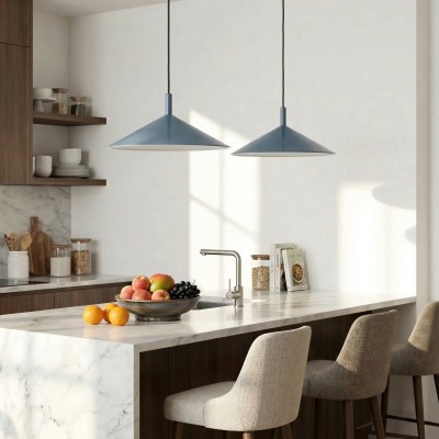 Tegan Scandinavian Cone Shaped Metal Pendant Light