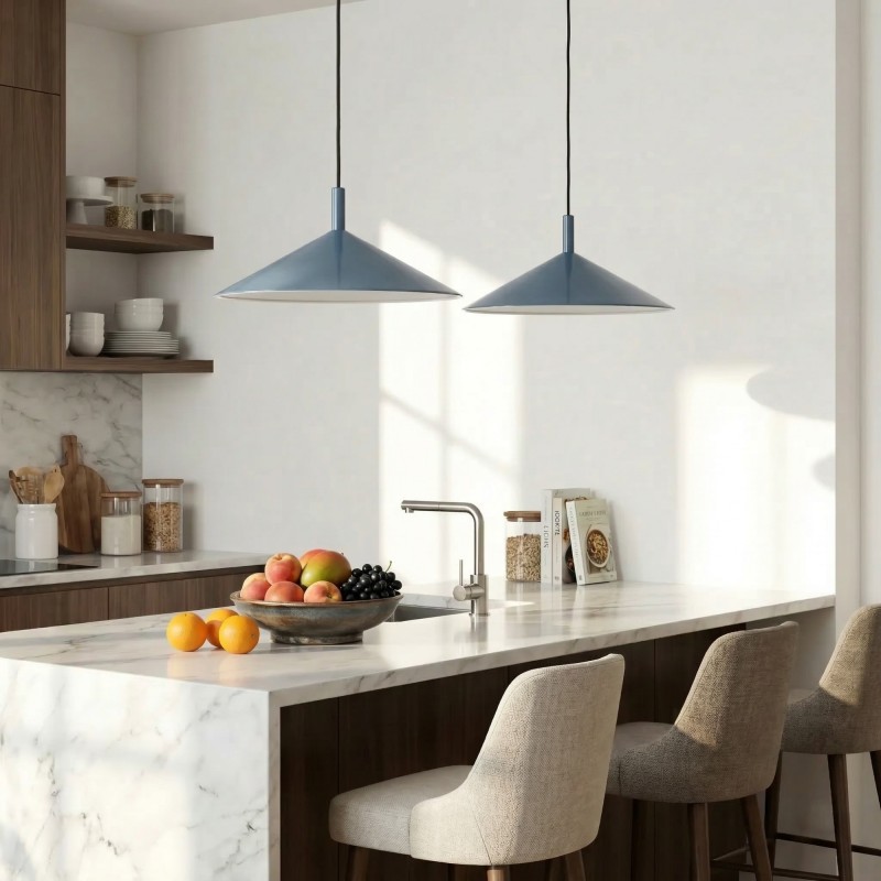 Tegan Scandinavian Cone Shaped Metal Pendant Light