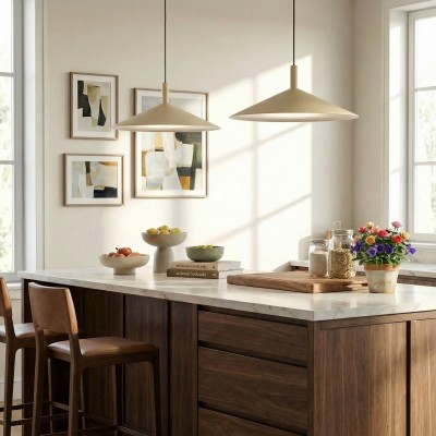 Tegan Scandinavian Cone Shaped Metal Pendant Light