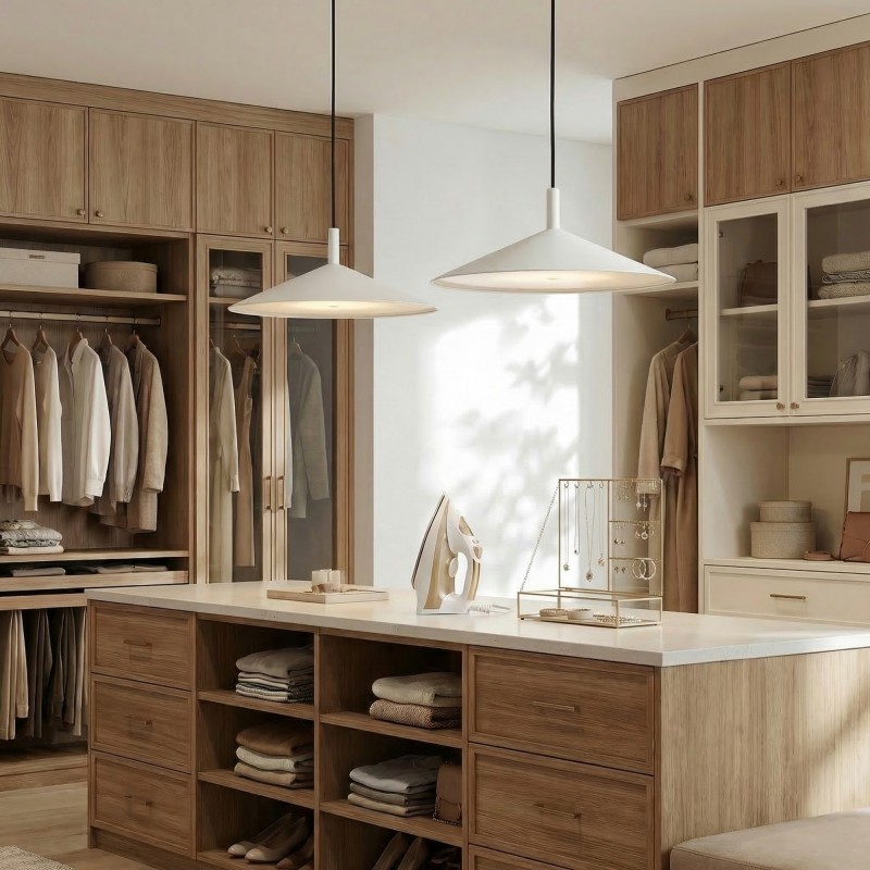 Tegan Scandinavian Cone Shaped Metal Pendant Light