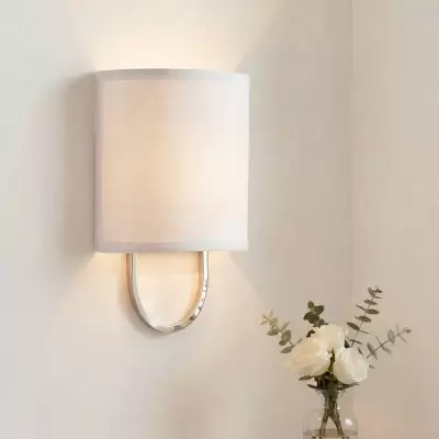 Zylar Modern Metal Fabric Shade Wall Sconce