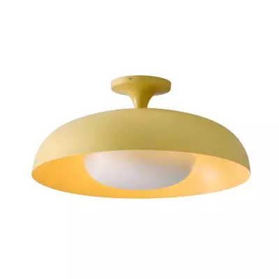 ‎Angelica Modern Yellow Metal Round Ceiling Light