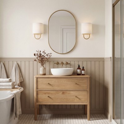 Zylar Modern Metal Fabric Shade Wall Sconce